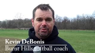 preview picture of video 'Burnt Hills softball coach Kevin DeBonis talks about 15-3 loss to Colonie'