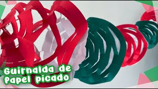 🇲🇽 Guirnalda de papel Picado Tricolor :: Chuladas Creativas