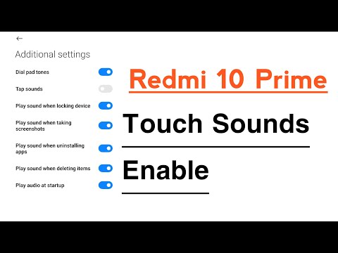 Redmi 10 Prime How To Enable Touch Sounds