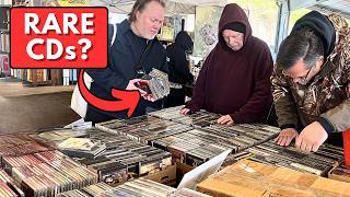 Buying rare CDs at the flea market before others do!