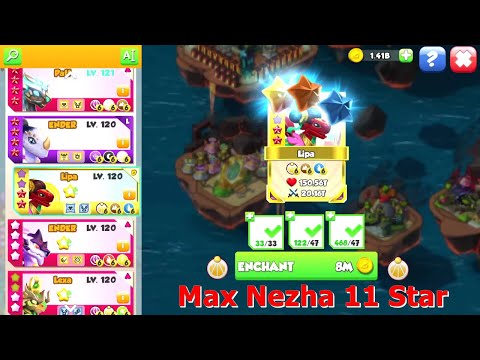 Max Nezha upgrade to 11 star-Dragon Mania Legends | Origin of Energy Ancient Event | DML