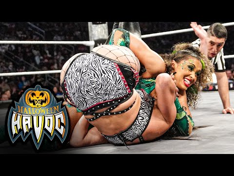 Carmelo Hayes Praises Kelani Jordan, Fallon Henley Comments On Title Win | NXT Halloween Havoc Fight Size