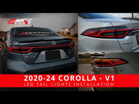 HRS - 2020-24 Toyota Corolla Sports LED Tail Lights V1 - Installation