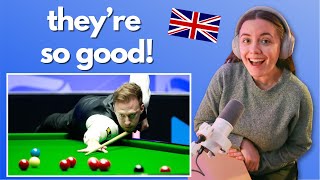 Reacting to UK Snooker FOR THE FIRST TIME