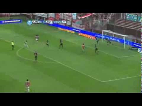 Salvada de Goltz. Lanús 0 - Estudiantes 0. Torneo Inicial 2012. Fecha 17. Fútbol Para Todos