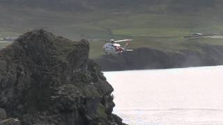 Coast Gard helikopter Lerwick - Shetlands
