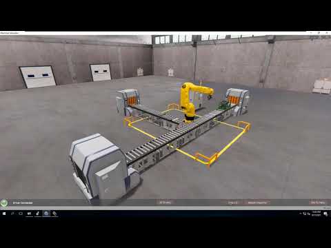 EasyPLC Machine Simulator Using Studio 5000 Rslinx OPC | Robot Cell Example