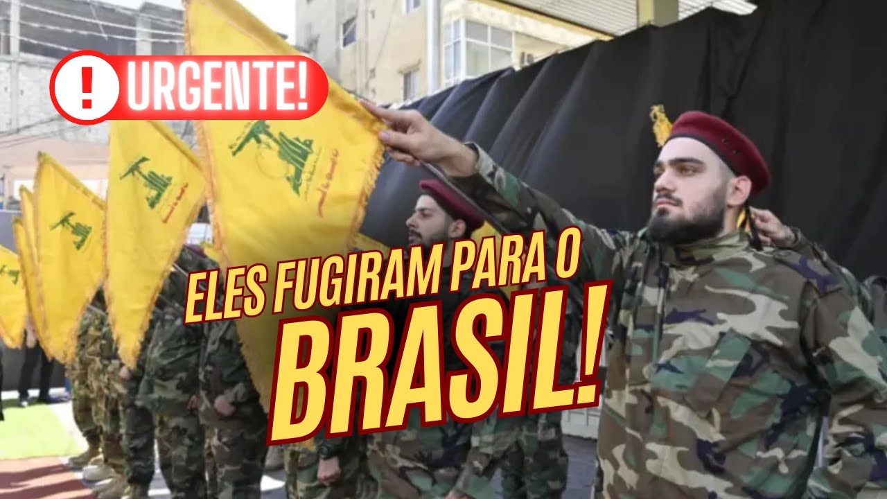 COMANDANTES DO HEZB0LLAH FUGIRAM PARA O BRASIL!