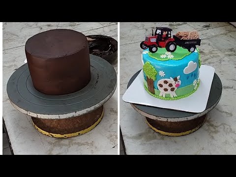 How To Cover Cake With Chocolate Ganache For Fondant Cake || New Cake Design 2021 || pranshulcakes🧿