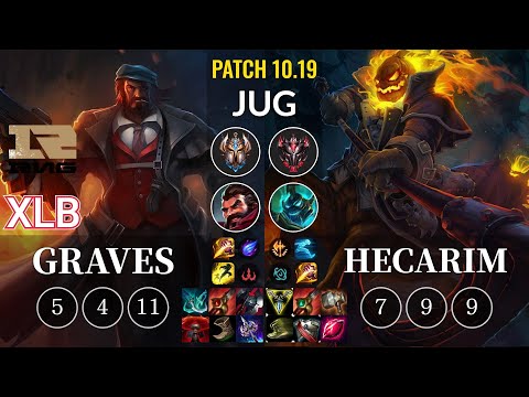 RNG XLB Graves vs Hecarim Jungle - KR Patch 10.19