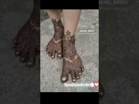 #Bhoomi mehndi designs 🌿🧿#new design ❤️🧿#feet mehndi designs ✨🌿 #bridal design 🌸🌿#viral shorts🎀✨