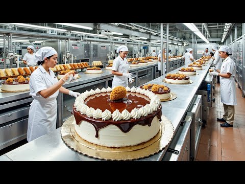 How Millions of Cakes Are Made in a Factory | Automated Cake Factory Process