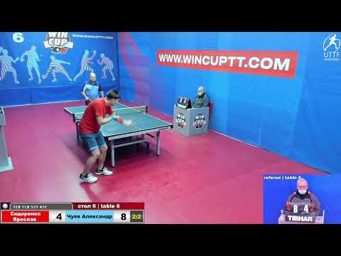 Сидоренко Ярослав 2-3 Чуев Александр Турнир Восток 7  WINCUP 24.12.2021 Прямой эфир.Зал 6