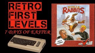 Ninja Rabbits - Commodore 64 (Retro First Levels) 7 Days Of Easter
