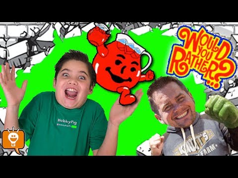 WOULD YOU RATHER? Kids Game with HobbyFamilyTV