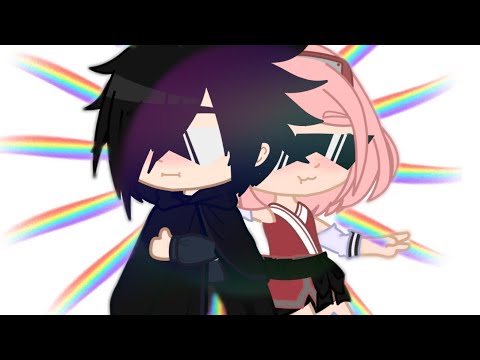 {MeMe} Golpe Trocado não Dói 😗✌🏼 // 🧡Narusasu🖤 e ❤️Sakuhina💜 // Gacha Club Naruto 🍥