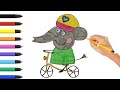 How To Draw Emily Elephant Peppa Pig S Friend