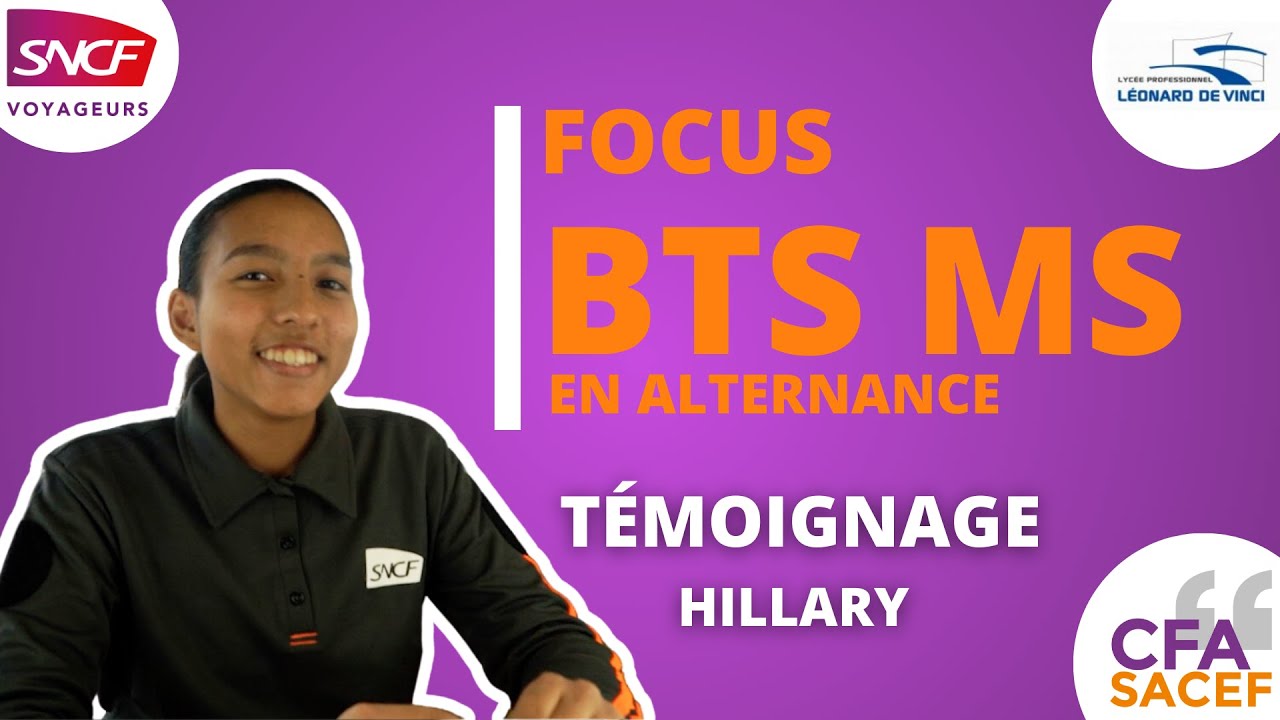 Témoignage Hillary : apprentie en BTS Maintenance des Systèmes en alternance avec SNCF Voyageurs