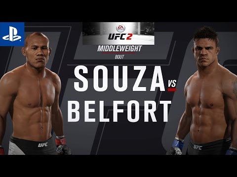EA Sports UFC 198: Ronaldo Souza vs. Vitor Belfort UFC 2 PS4 Gameplay