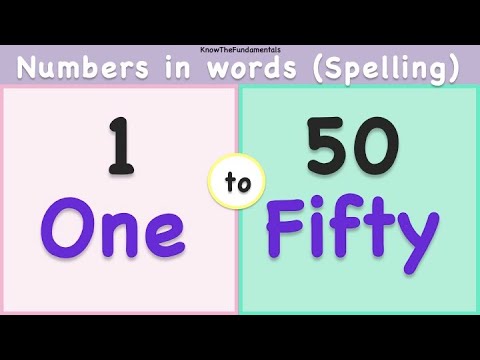 YouTube video about: How do you spell 52?