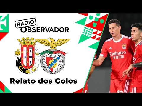 Caldas SC 1-1 Benfica (3-5 a.g.p) | Relato dos Golos | Rádio Observador | Taça de Portugal 22/23