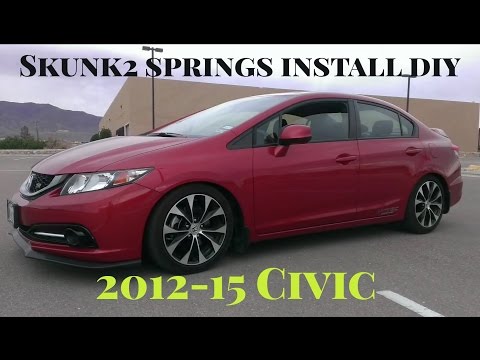 How To Install Skunk2 Lowering Springs 2013 Civic Si - DIY