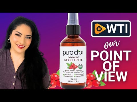PURA D'OR 4 Oz ORGANIC Rosehip Seed Oil Hair Relaxer 100% Pure Cold Pressed USDA Certified All Natural Moisturizer For Anti-Aging - WTI product video review