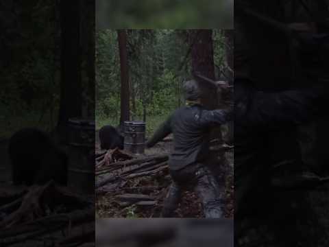 Spear Hunting On The Ground (no backup) #shorts #spear #bear #traditional #primal