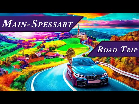 POV Drive through Main-Spessart Germany : Lohr am Main and Aschaffenburg