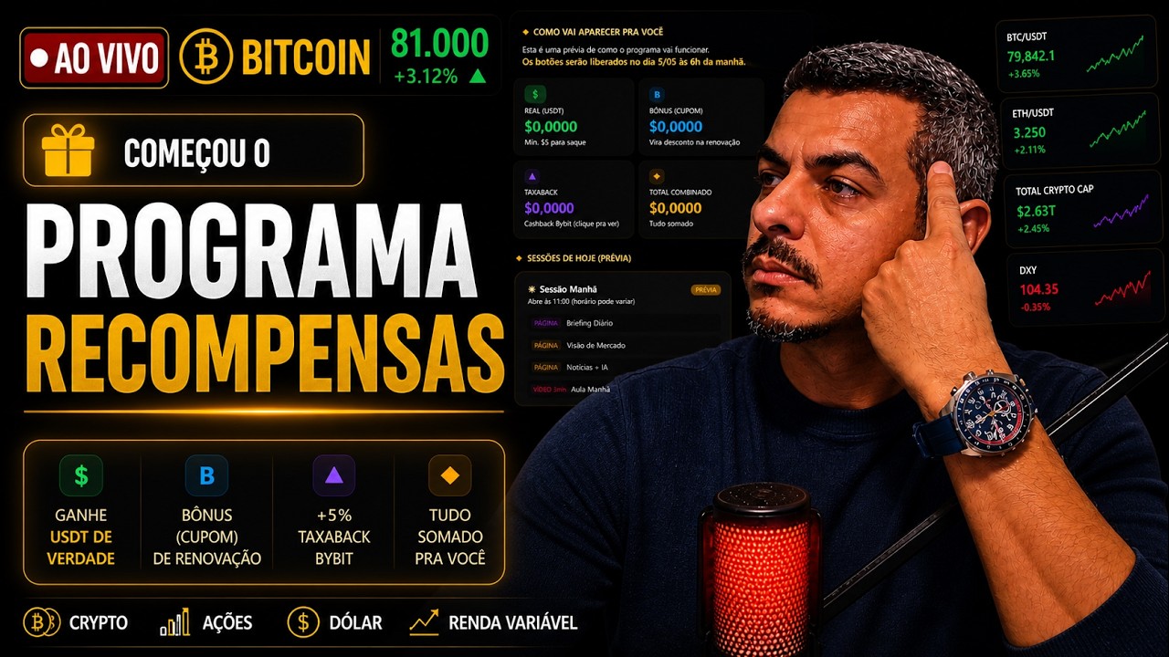 Começou o Recompensas em USDT no TREINAMENTO APRENDA BITCOIN