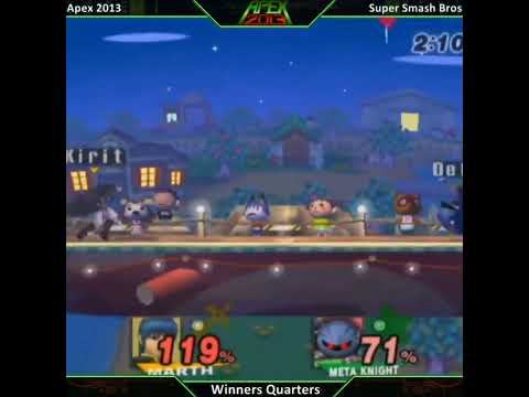 Mikeneko vs Zero Apex 2013 Hype Comeback! Super Smash Bros Brawl Marth Edges Out Meta Knight