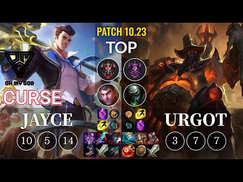 OMG Curse Jayce vs Urgot Top - KR Patch 10.23
