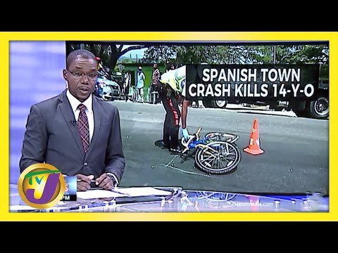Crash kills 14 yr old in Spanish Town Jamaica TVJ News March 3 2021