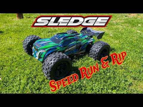 Traxxas Sledge v2 Belted – erster Lauf und Geschwindigkeitstest
