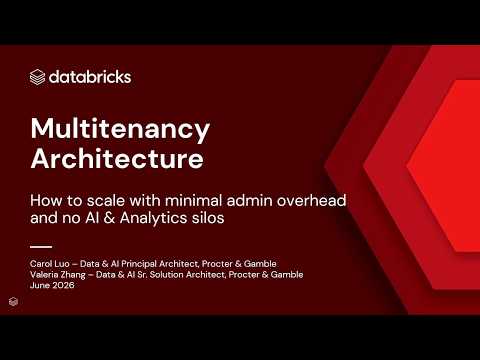 Watch: Multi-Tenant Databricks Architecture: Hub-and-Spoke at Enterprise Scale