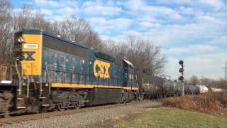 preview picture of video 'Conrail OI-16 and OI-95 at Port Reading, NJ on 12/2/11'