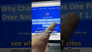 Why ChatGPT cites one page over another