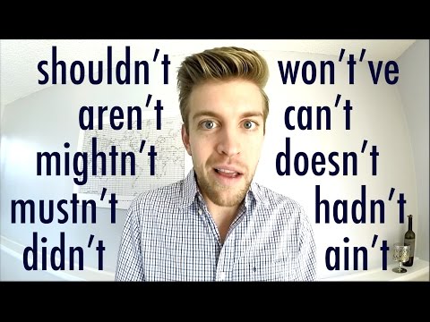COMO PRONUNCIAR –N'T EM INGLÊS | CONTRAÇÕES #1