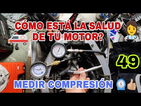49 Como Medir Compresión Motor 😤La moto está sin compresión😤😤 5 BAR😲 Motor KO 👎🏻