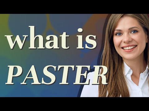 Paster | meaning of Paster