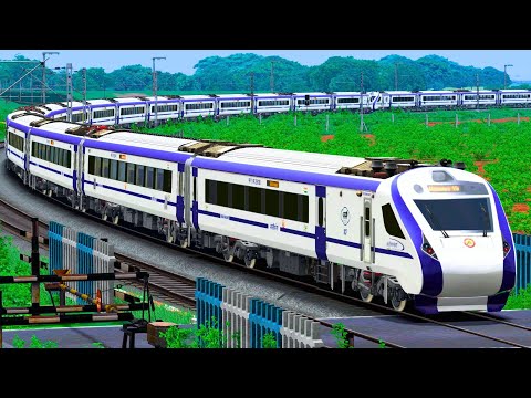 Train High Speed Crossing in Railway Gate | BUMPY RAILROAD | Train Simulator | Railwork | NTG GAMING