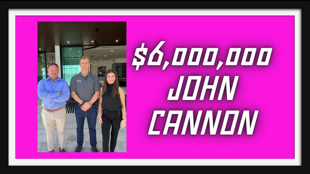 $6,000,000 MODERN STUNNER IN LAKEWOOD RANCH'S WATERSIDE | Custom Luxury John Cannon Home