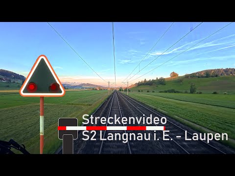 Führerstandsmitfahrt / cab ride S2 Langnau i. E. - Laupen