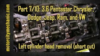 Part 7/10: 3.6 Pentastar engine left cylinder head removal (the short cut)