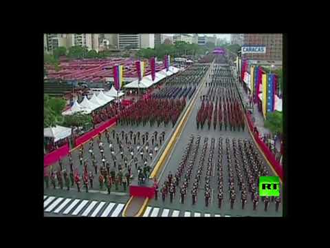 فيديو| هروب عناصر الجيش الفنزويلي من ساحة العرض العسكري لحظة تعرّض الرئيس لمحاولة اغتيال