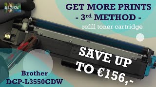 DIY Refill Toner Cartridge Brother DCP-L3550CDW