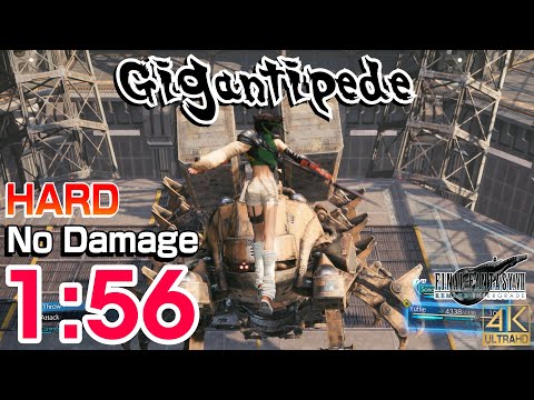 Final Fantasy 7 Remake - Gigantipede 1:56 (Hard/No Damage/No Götterdämmerung/Default Weapons)