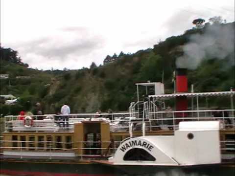 O barco fluvial Wanganui