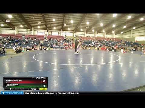 70 Lbs 1st Place Match - Mason Green, AK Vs Micah Stith, IN 70cf