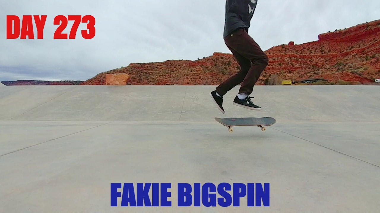 35 Year Old Skateboarding Progression - Day 273 - Fakie Bigspin